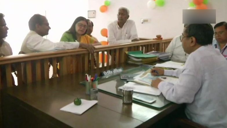 Maneka Gandhi Files Her Nomination from Sultanpur Lok Sabha Constituency in Uttar Pradesh