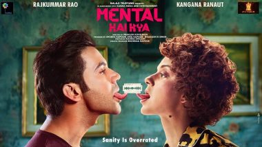 Mental Hai Kya: Kangana Ranaut and Rajkummar Rao Starrer Gets a Quirky New Poster, Movie to Release on June 21