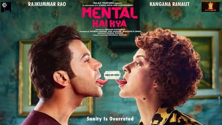 Mental Hai Kya: Kangana Ranaut and Rajkummar Rao Starrer Gets a Quirky New Poster, Movie to Release on June 21 Mental Hai Kya: Kangana Ranaut and Rajkummar Rao Starrer Gets a Quirky New Poster, Movie to Release on June 21