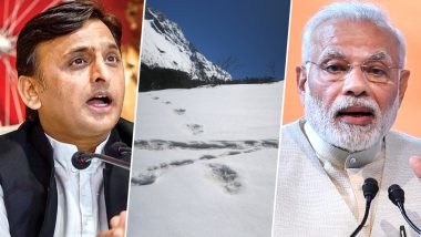 Yeti Footprints Sighting Takes Political Turn, Akhilesh Yadav Says 'Achhe Din More Elusive' to Target PM Narendra Modi