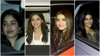 Kalank: Janhvi Kapoor, Ananya Panday, Tara Sutaria and Others Attend the Screening of Alia Bhatt and Varun Dhawan's Period Drama - View Pics