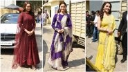 Kalank Trailer Launch: Alia Bhatt, Sonakshi Sinha and Madhuri Dixit Look Divine in Their Ethnic Ensembles - View Pics