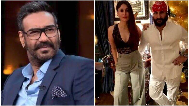 De De Pyaar De: Ajay Devgn's Comment on the Age-Gap Between Saif Ali Khan and Kareena Kapoor Khan Gets a Thumbs Up from the Latter De De Pyaar De: Ajay Devgn's Comment on the Age-Gap Between Saif Ali Khan and Kareena Kapoor Khan Gets a Thumbs Up from the Latter