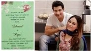 Ssharad Malhotra and Ripci Bhatia&rsquo;s Wedding Invitation Card Surfaces Online &ndash; View Pic