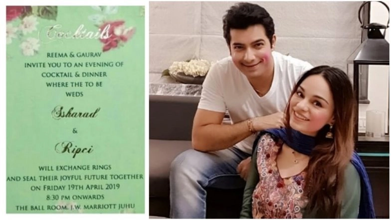Ssharad Malhotra and Ripci Bhatia’s Wedding Invitation Card Surfaces Online – View Pic