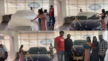 Yeh Rishta Kya Kehlata Hai Actress Shivangi Joshi Is Now a Proud Owner of Navy Blue Jaguar Car – View Pics