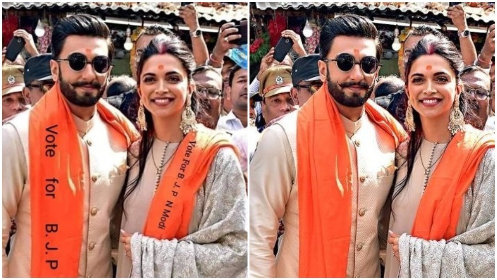 Ranveer Singh and Deepika Padukone Campaigning for BJP in 2019 Lok ...