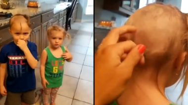 Texas Mother Horrified as Her Older Son Shaves His Siblings' Head With Electric Razor, Video Goes Viral