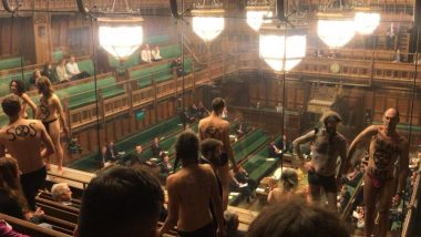 Climate Change Protesters Strip Naked in UK Parliament to Draw Attention on 'Ecological Crisis', Arrested As Pictures Go Viral