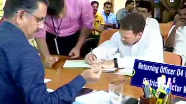 Rahul Gandhi Files Nomination Papers From Wayanad Lok Sabha Seat, Priyanka Accompanies Him