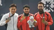 ISSF World Cup 2019: Indian Shooter Abhishek Verma Clinches Gold Medal in 10m Air Pistol Event (Watch Video)