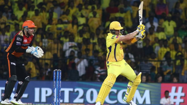 CSK vs SRH, Stat Highlights: Shane Watson’s 96 Deny Sunrisers Hyderabad With A Win; MS Dhoni & Men Virtually Qualify for Playoffs