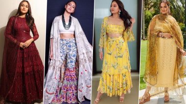 Sonakshi Sinha's Style File for Kalank Promotions was all About Prints and Dark Colours - View Pics