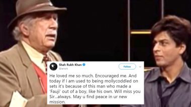 Shah Rukh Khan Gets Nostalgic as Fauji Director Colonel Raj Kapoor Passed Away (View Posts)