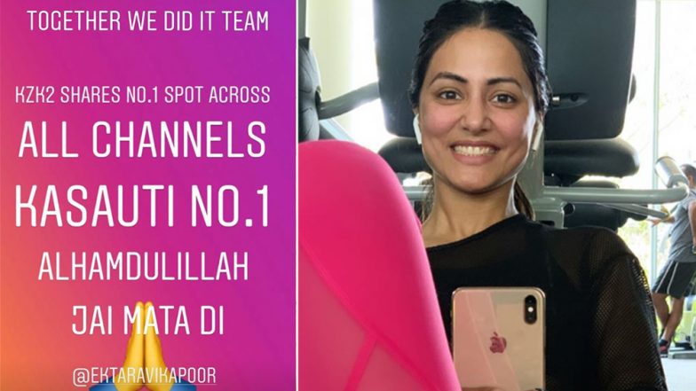 Kasautii Zindagii Kay Becomes The Number One Show and Hina Khan AKA Komolika Cannot Hide Her Overwhelming Happiness, Watch Video