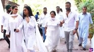Veeru Devgan Prayer Meet: Ajay Devgn Arrives With Kajol and Daughter Nysa - Photos Inside