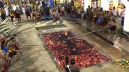 Mother Mariamman Mela 2019 In Punjab&rsquo;s Jalandhar Saw Hundreds Of Devotees Walking Over Hot Coal