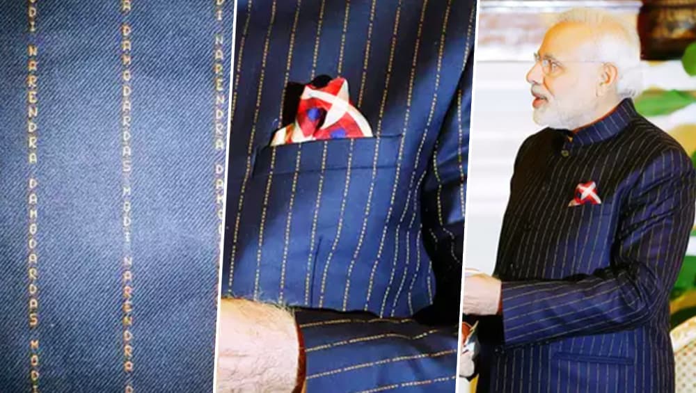 Modi in a wool bandh gala, during bilateral talks with Obama. (Photo Credits: Twitter) Modi in a wool bandh gala, during bilateral talks with Obama. (Photo Credits: Twitter)