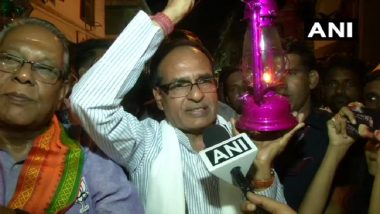 Bhopal: Shivraj Singh Chouhan Holds ‘Lalten’ March to Protest Against Kamal Nath Govt Over Shortage of Electricity