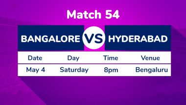RCB vs SRH, IPL 2019 Match 54 Preview: Sunrisers Hyderabad Eye Play-Off Berth Against Royal Challengers Bangalore