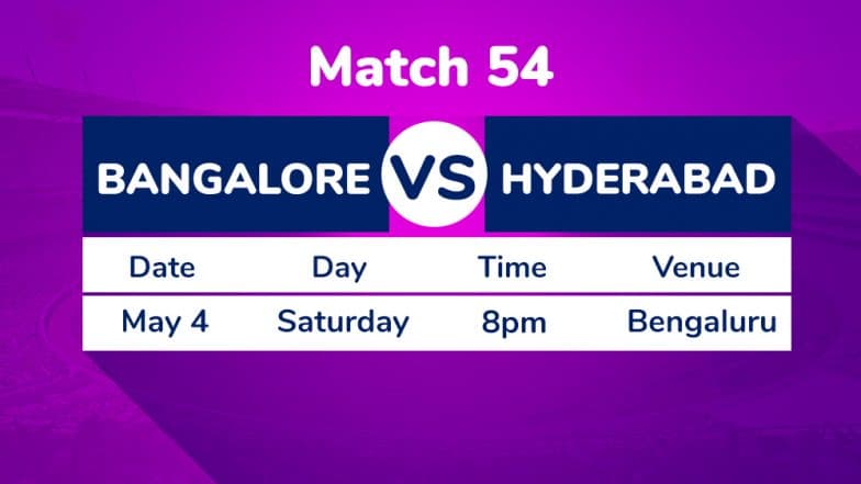 RCB vs SRH, IPL 2019 Match 54 Preview: Sunrisers Hyderabad Eye Play-Off Berth Against Royal Challengers Bangalore