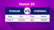 KXIP vs CSK, IPL 2019 Match 55 Preview: Chennai Super Kings Aim to Cement Top Spot Against Kings XI Punjab