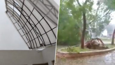 Cyclone Fani Update: AIIMS Bhubaneswar's Roof Ripped Off As 'Eye of Storm' Hits Odisha, PG Exam Cancelled; Watch Video