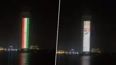 Abu Dhabi Celebrates PM Narendra Modi's Swearing-In Ceremony, Lits Up Adnoc Group Tower With India and UAE Flags; Watch Video