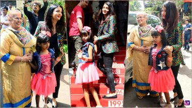 Ahead of Cannes 2019, Aishwarya Rai Bachchan Makes a Stylish Appearance to Cheer for Daughter Aaradhya at Shiamak Davar’s Dance Event