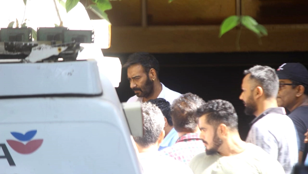 Ajay Devgn at his residence.