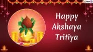 Akshaya Tritiya 2019 Messages in Hindi: WhatsApp Stickers, SMS, GIF Images, Wishes and Greetings to Send on Akha Teej