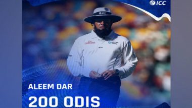 BAN vs WI: Umpire Aleem Dar Officiates in His 200th ODI