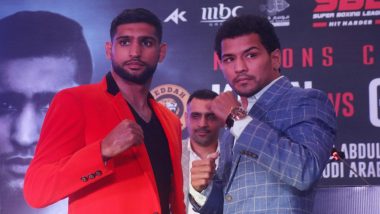 Indian Boxer Neeraj Goyat Challenges to Former World Champion Amir Khan, Says 'Your Time, Your Place'