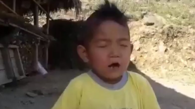 Arunachal Child Singing National Anthem 'Jana Gana Mana' Fumbles Cutely, Melts Hearts of Netizens; Watch Video
