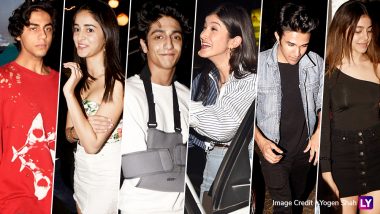 Ananya Panday, Aryan Khan, Shanaya Kapoor Look Glamorous As They Party Hard With Their Friends! (View Pics)