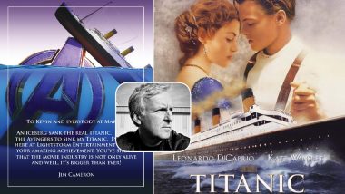 James Cameron Gives Shoutout to Avengers Endgame Makers For Making His 'Titanic' Sink!