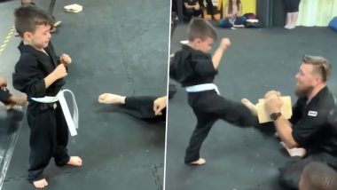 Karate Kid Breaking Tile in Half After Many Attempts As His Friends Cheer On Is All the Inspiration You Need Today! (Watch Video)