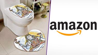 #BoycottAmazon Trends As Online Retail Store Sells Doormats, Toilet Seat Covers Bearing Photos of Hindu Religious Gods