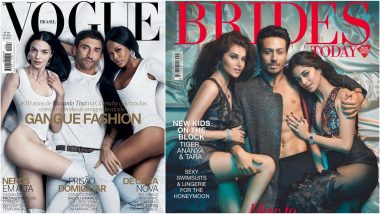 SOTY 2 Actors Tiger Shroff, Ananya Panday and Tara Sutaria’s Brides Today Cover Photo Is a Replica of Vogue Brasil; Diet Sabya Point the Similarities