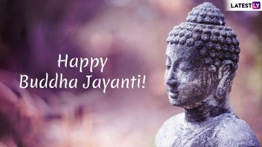 Buddha Purnima 2019 Wishes and Messages: Vesak Day WhatsApp Stickers, GIF Images, SMS, Quotes to Send Happy Buddha Jayanti Greetings
