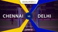 CSK vs DC, IPL 2019 Qualifier 2 Match Preview: Delhi Capitals to Fight for Final Berth Against Chennai Super Kings