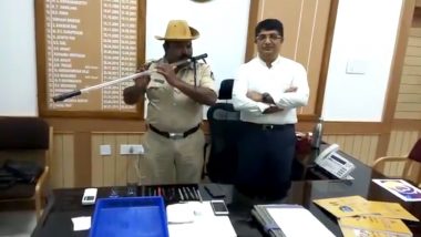 Karnataka Head Constable Turns 'Lathi' Into Flute to Play Folk Songs As Hobby, Video Goes Viral