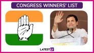 Lok Sabha Elections 2019 Congress Winners List: Constituency-Wise Names of Leading Candidates of INC