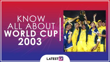 Know All About 2003 Cricket World Cup: History, Participants and Winner of the Eighth Edition of World Cup