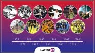 Cricket World Cup History: Winners, Host Nations, Participating Teams and Timeline of All the CWC From 1975 to 2015