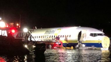 Boeing 737 With 136 Passengers On Board Falls Into River in Jacksonville, Florida After It Skids Runway