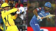 CSK vs DC IPL 2019 Qualifier 2: It Is MS Dhoni vs Rishabh Pant Among Key Battles for Chennai Super Kings vs Delhi Capitals