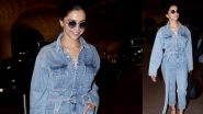 Met Gala 2019: Deepika Padukone Jets Off to NYC in Style Wearing a Denim Jumpsuit and Pink Pumps - View Pics!