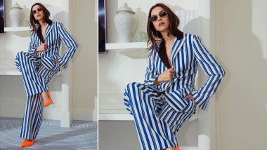 Cannes 2019: We Agree With You Ranveer Singh, Deepika Padukone Looks Like a Complete 'BAWSE' in This Striped Pantsuit