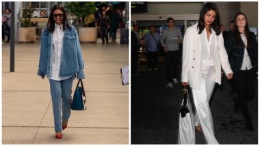 Cannes 2019: Deepika Padukone's Denim on Denim or Priyanka Chopra in White Pantsuit, Whose 'First Look' Impressed You More? (View Pics)